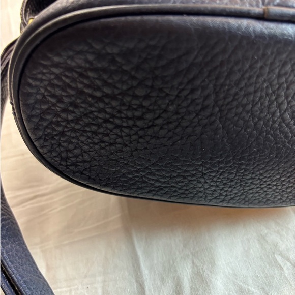 Coach Vtg Pebbled Blue Leather Bucket‎ Bag - Picture 9 of 14